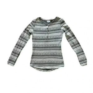 Women's Columbia Aspen Lodge Jacquard Henley Long Sleeve T-Shirt Size Medium
